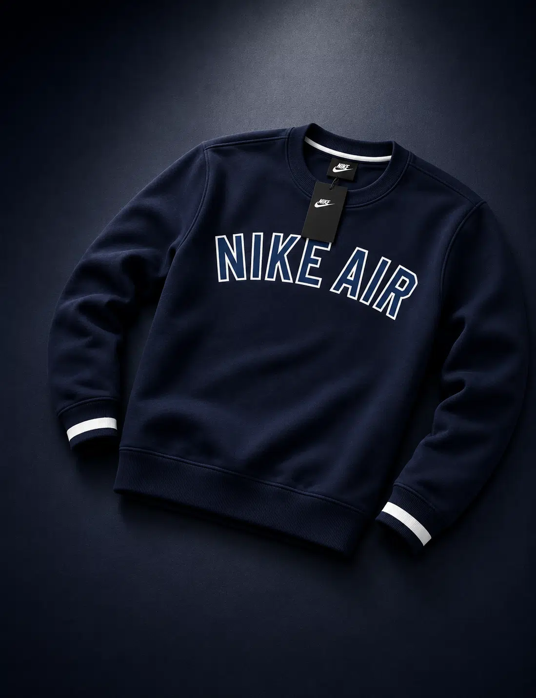 Nike Air Track Top Crew Neck Navy Nike Air Track Top Crew Neck Navy