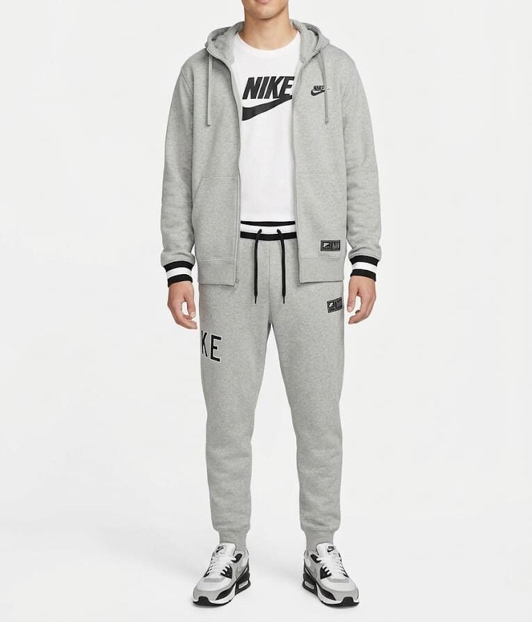Nike Air Hooded Tracksuit Grey Nike Air Hooded Tracksuit Grey