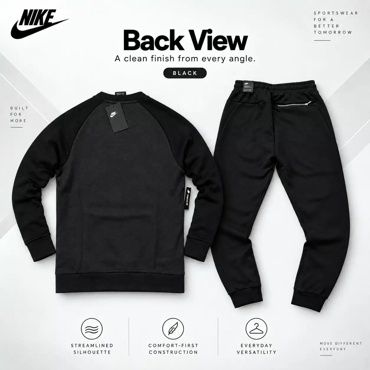 Nike Optic Tracksuit Set Black Nike Optic Tracksuit Set Black