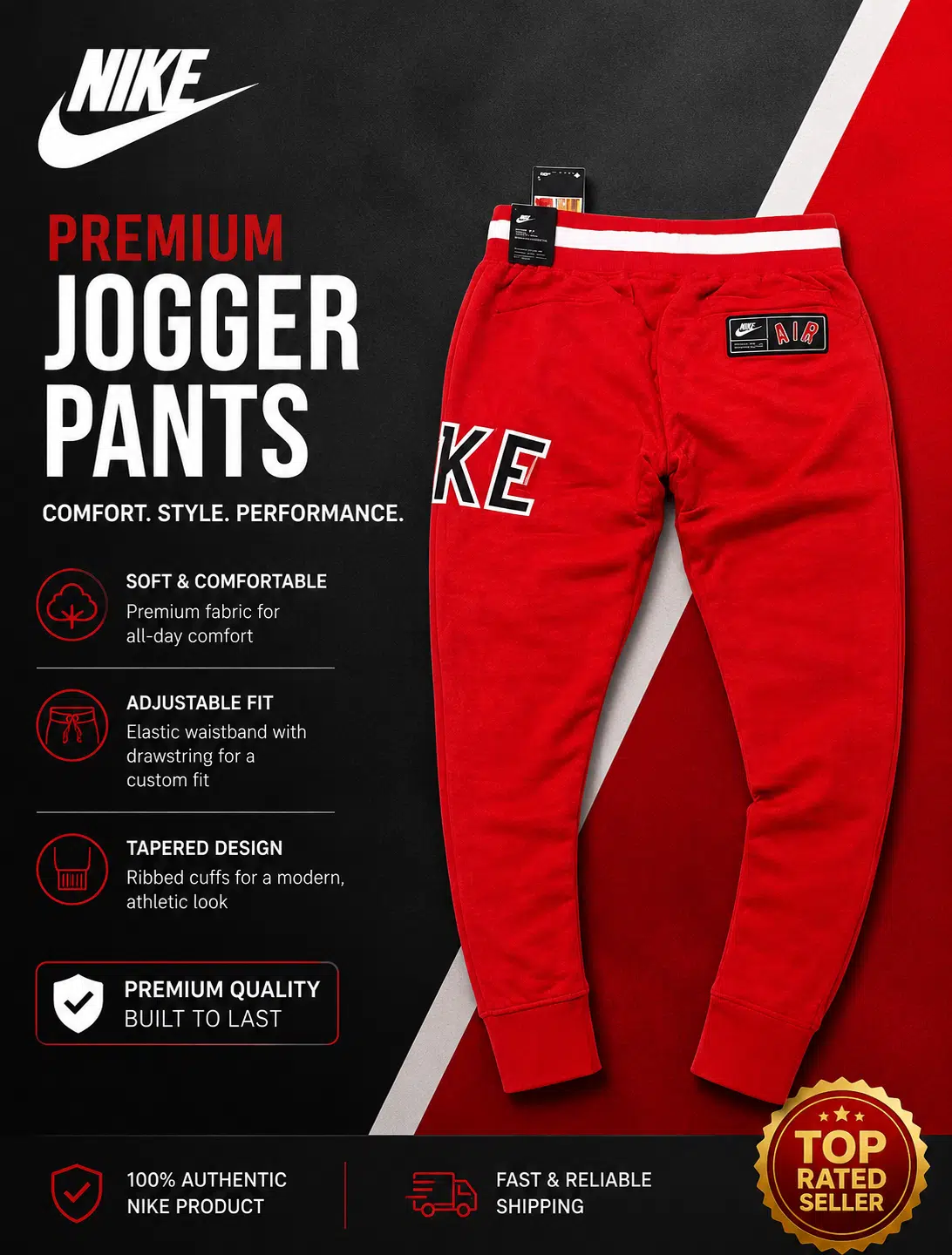 Nike Air Joggers Red Nike Air Joggers Red