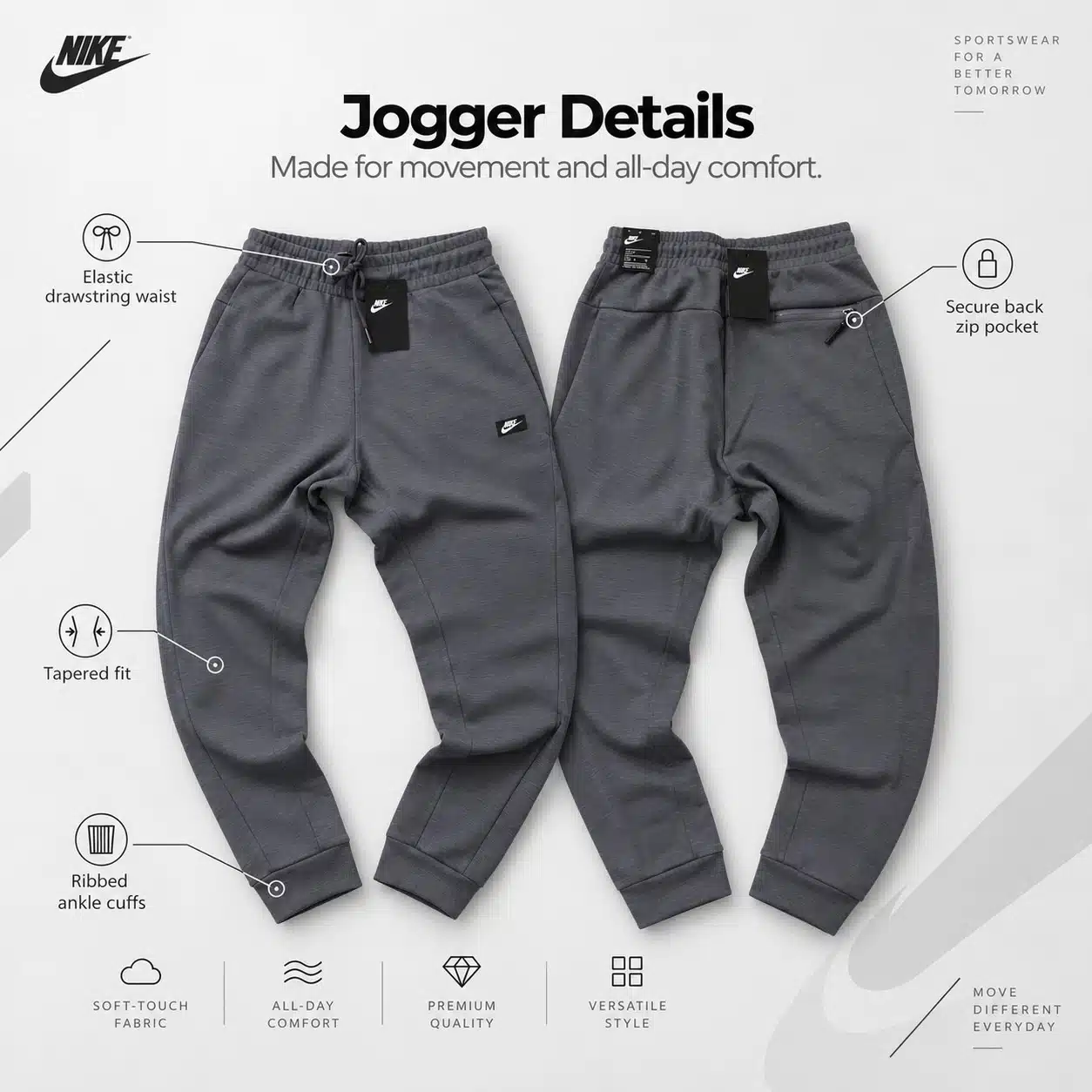 Nike Optic Tracksuit Set Grey Nike Optic Tracksuit Set Grey