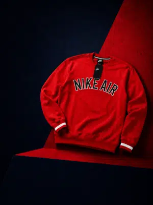 Nike Air Track Top Crew Neck Red Nike Air Track Top Crew Neck Red