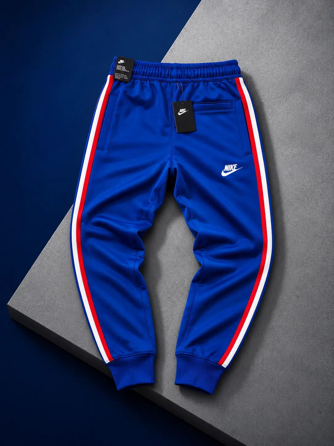Nike Royal Blue Joggers Red White Stripes Nike Royal Blue Joggers Red White Stripes
