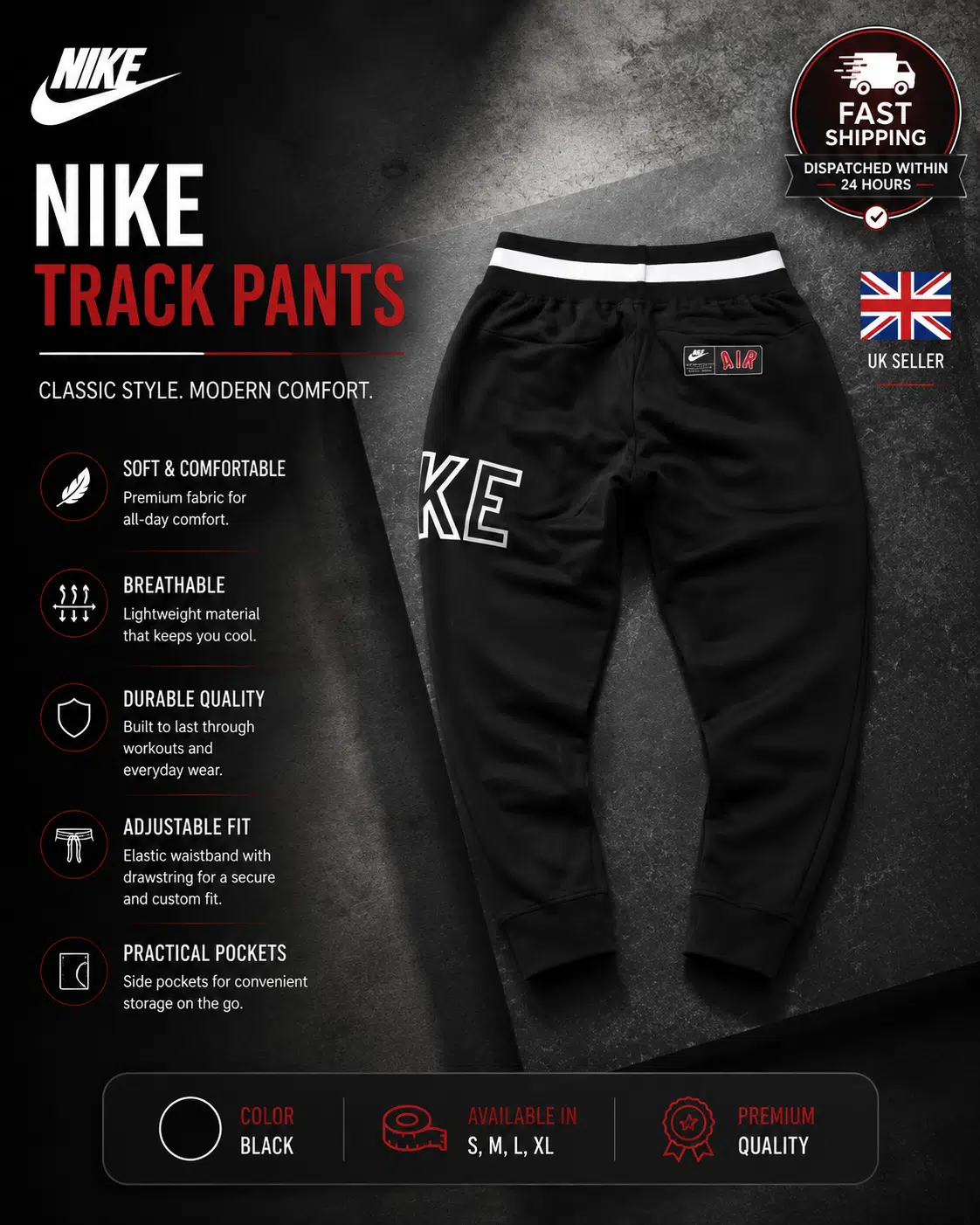 Nike Air Joggers Black Nike Air Joggers Black