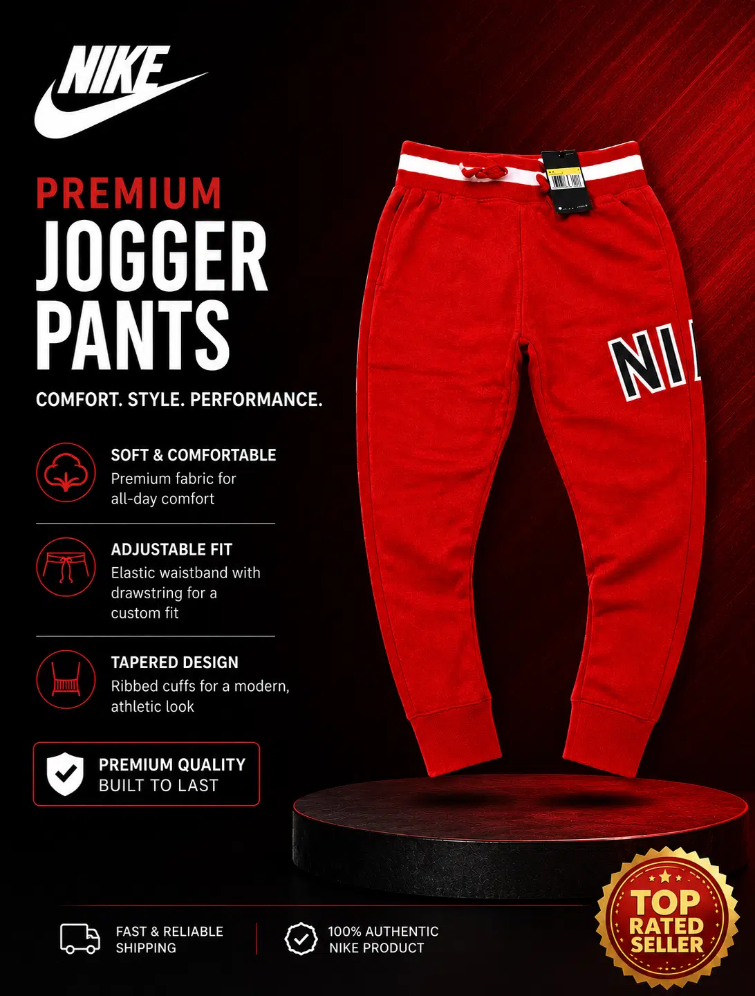 Nike Air Joggers Red Nike Air Joggers Red