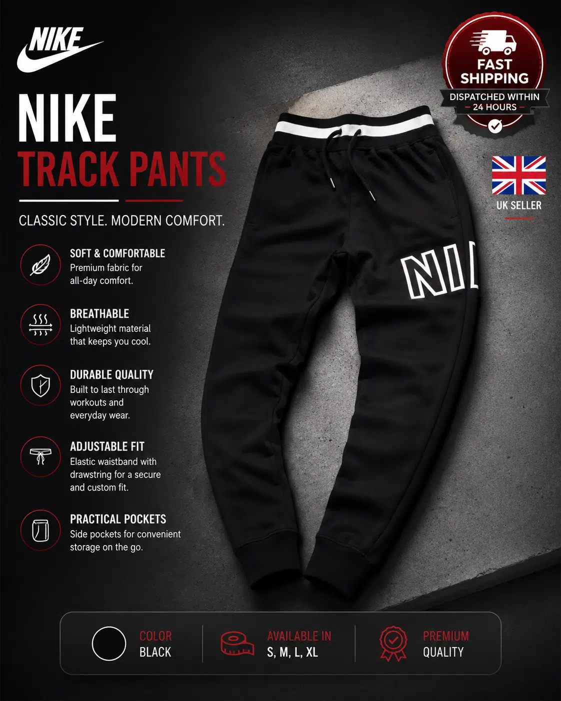 Nike Air Joggers Black Nike Air Joggers Black