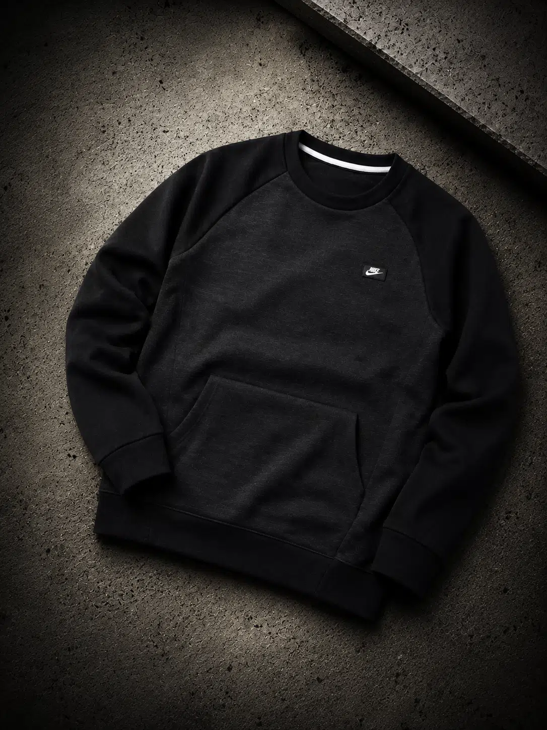Nike Optic Crew Neck Track Top Sweater Black Nike Optic Crew Neck Track Top Sweater Black