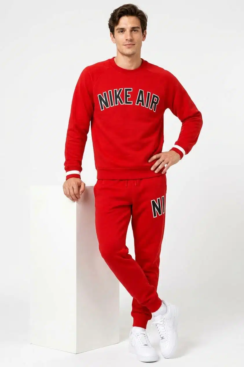 Nike Air Tracksuit Crew Neck Red Nike Air Tracksuit Crew Neck Red