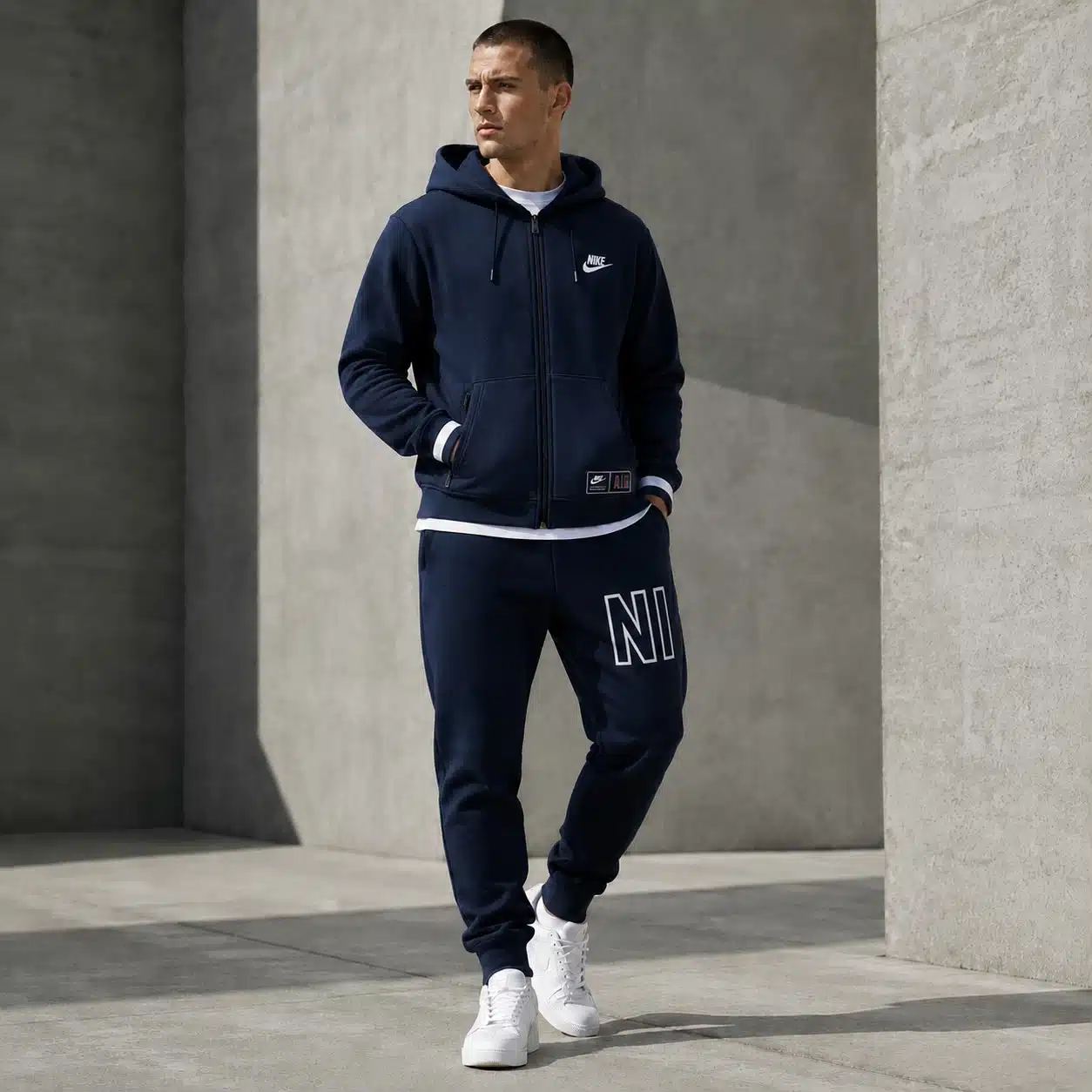 Nike Air Hooded Tracksuit Navy Nike Air Hooded Tracksuit Navy