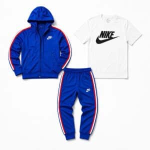 Nike Royal Blue Tracksuit Red White Stripes Nike Royal Blue Tracksuit Red White Stripes
