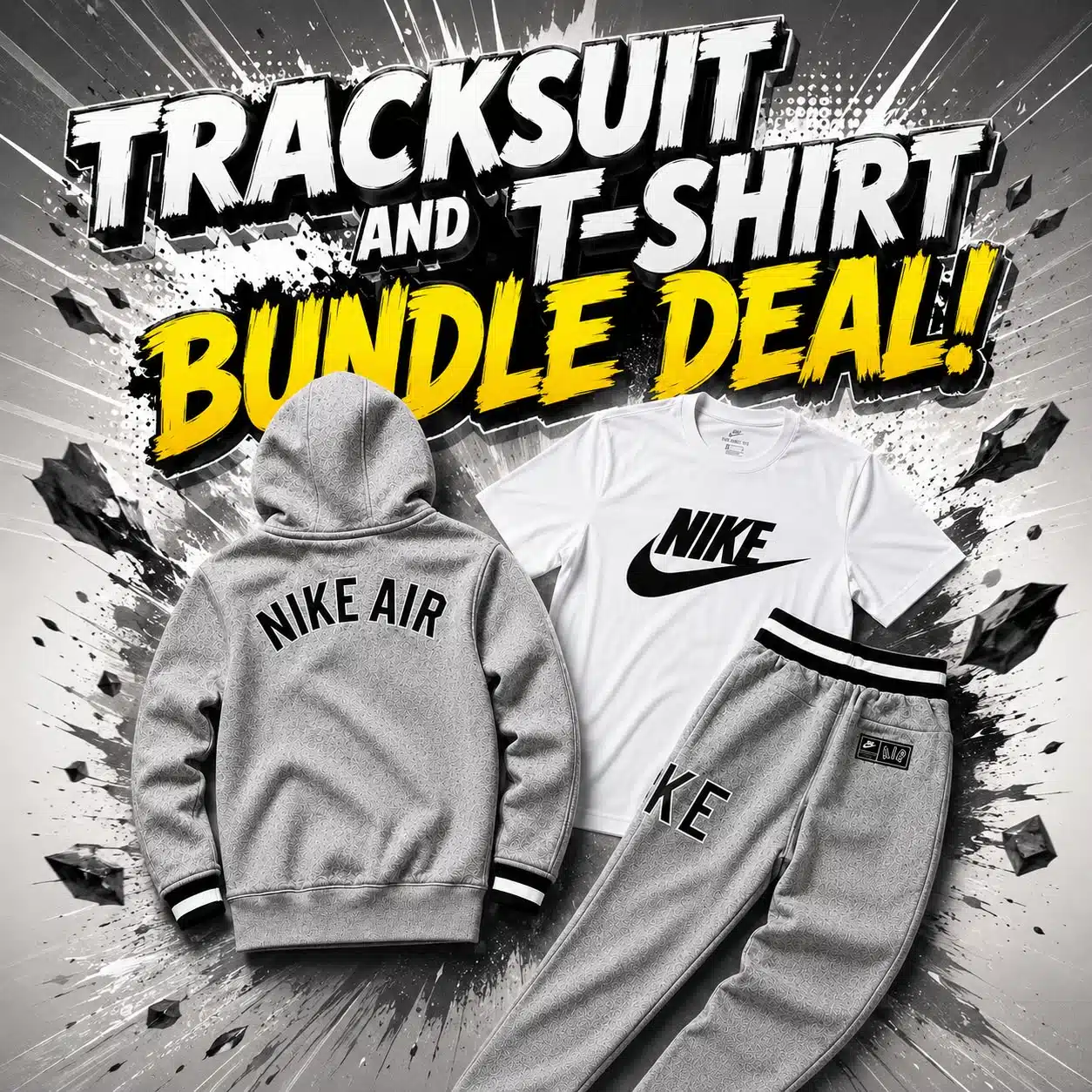 Nike Air Hooded Tracksuit Grey Nike Air Hooded Tracksuit Grey