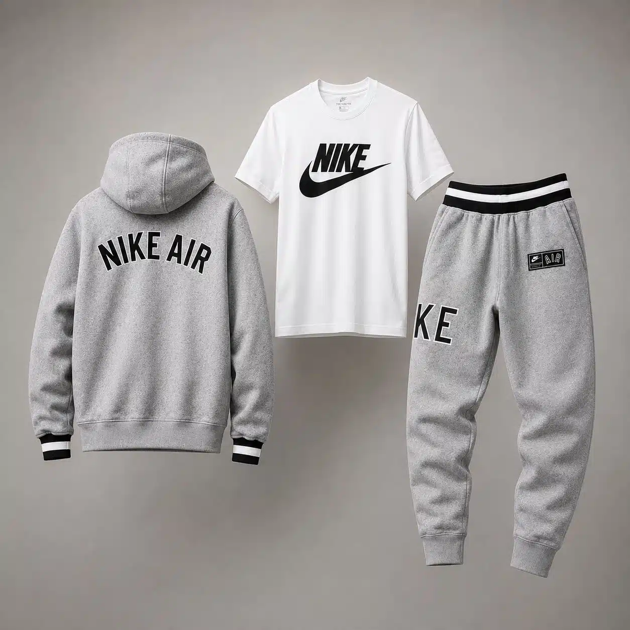 Nike Air Hooded Tracksuit Grey Nike Air Hooded Tracksuit Grey