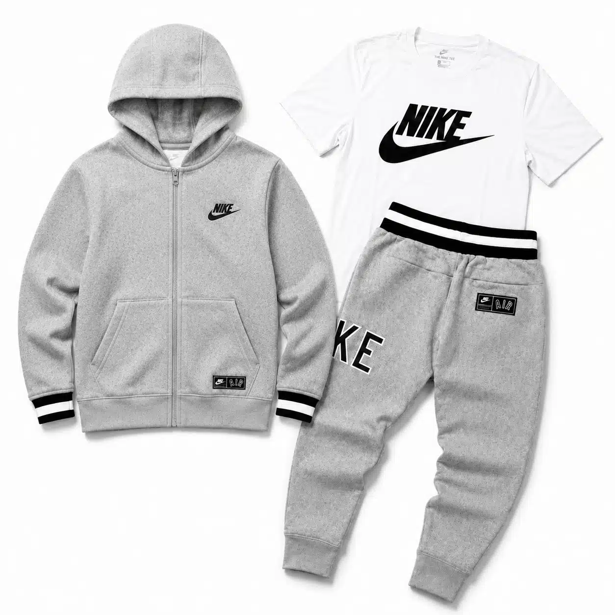 Nike Air Hooded Tracksuit Grey Nike Air Hooded Tracksuit Grey