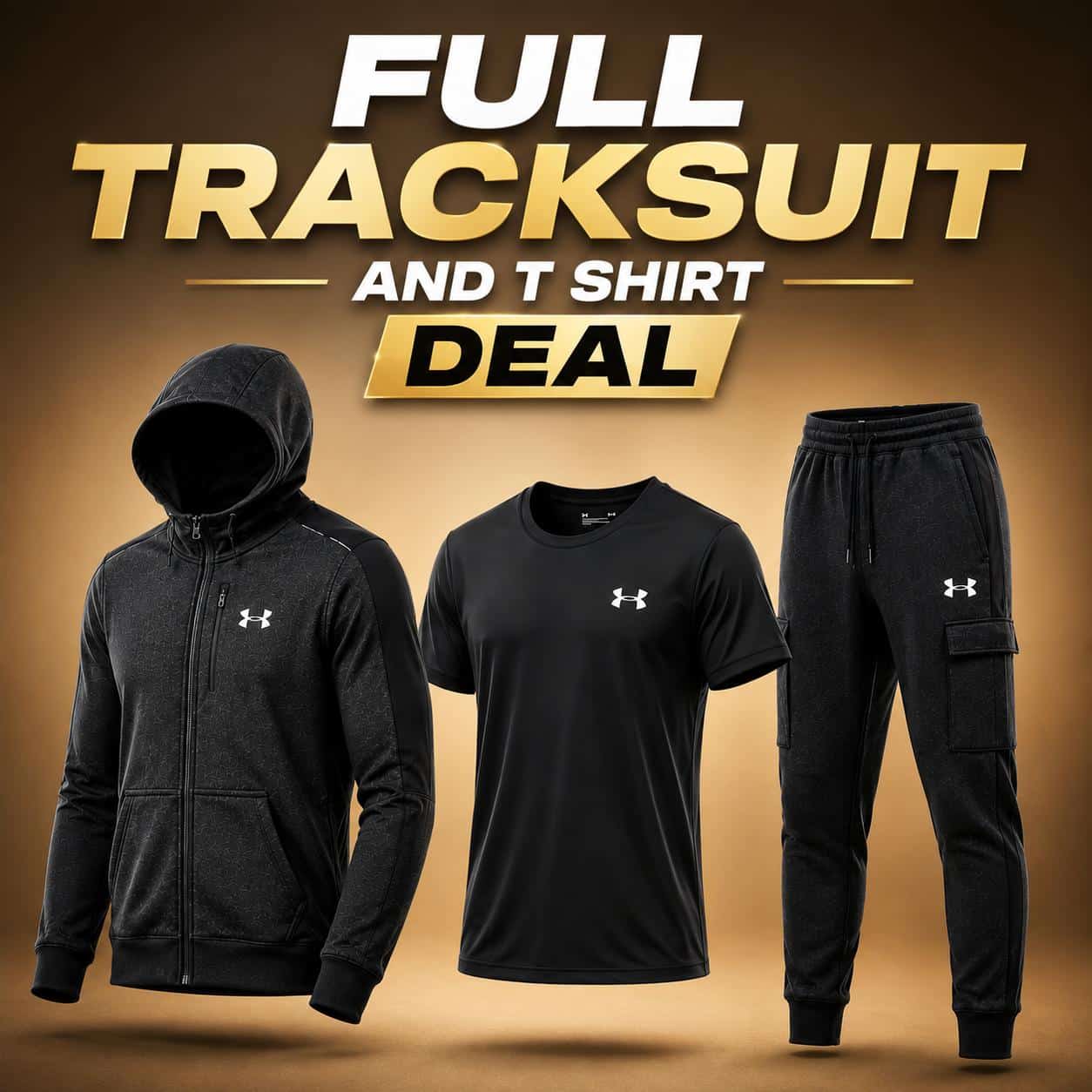 Under Armour Men’s Full Zip Tracksuit With T-shirt Under Armour Men’s Full Zip Tracksuit With T-shirt