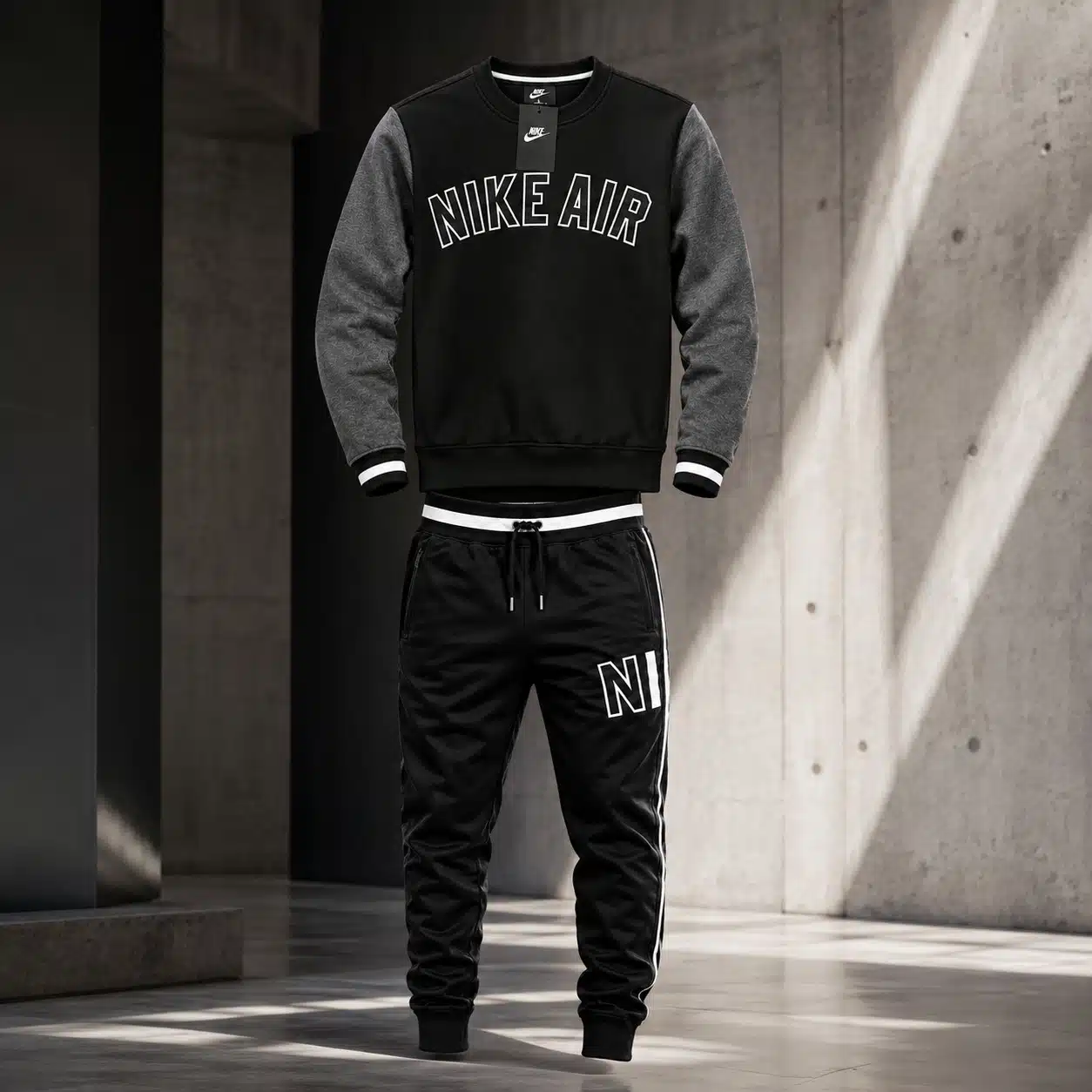 Nike Air Tracksuit Crew Neck Black Nike Air Tracksuit Crew Neck Black