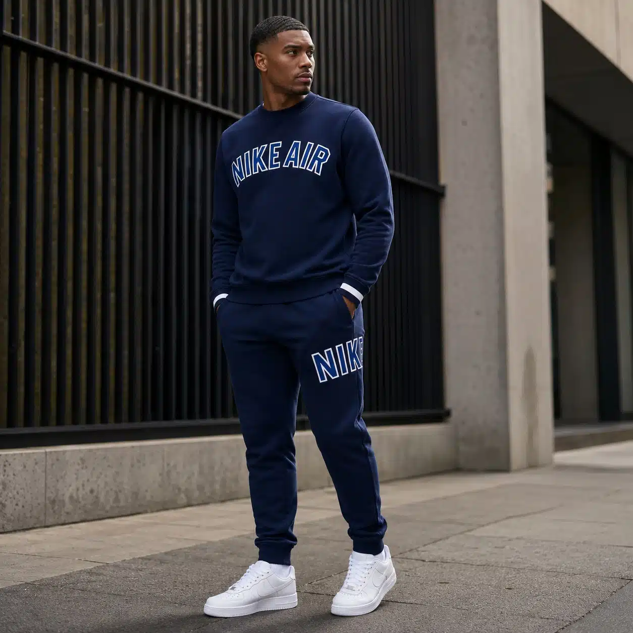 Nike Air Tracksuit Crew Neck Navy Nike Air Tracksuit Crew Neck Navy