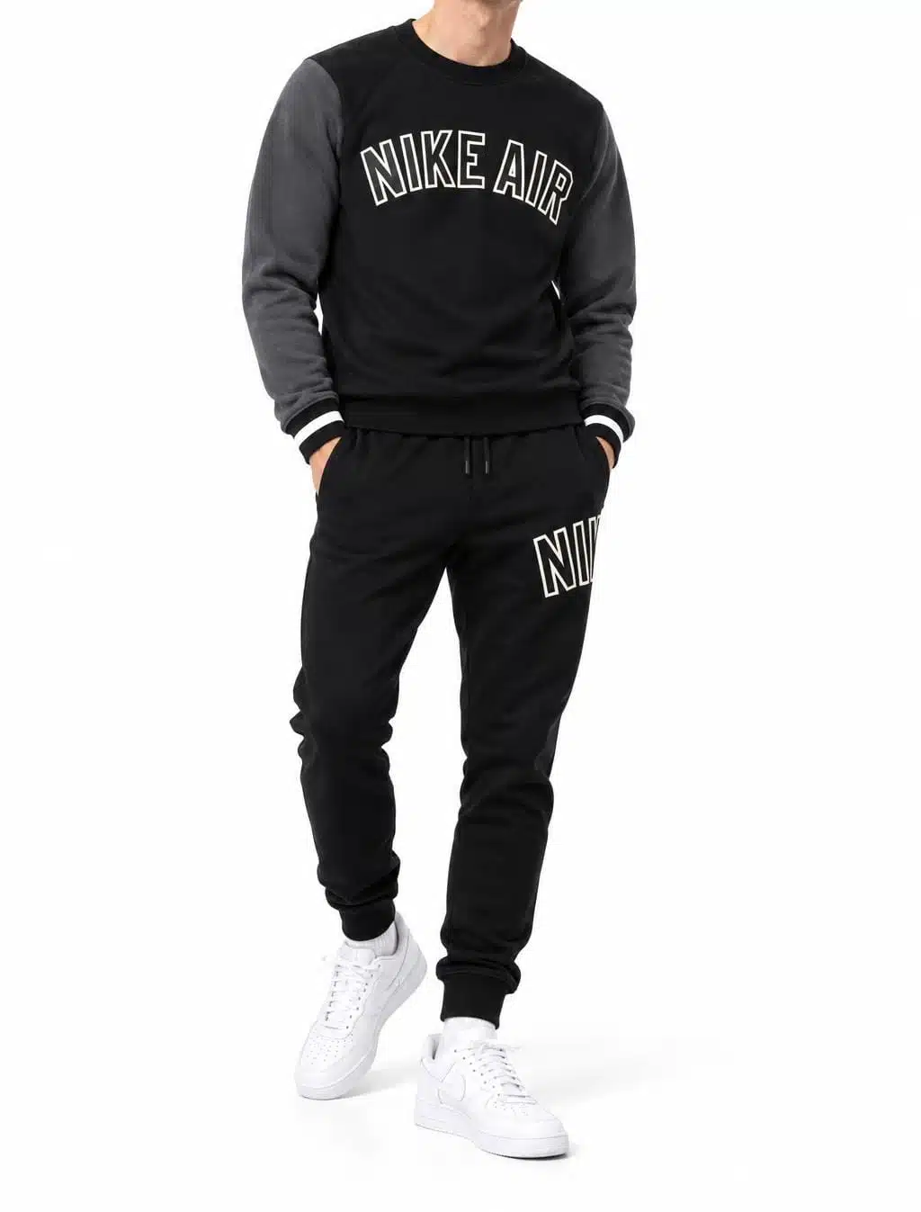 Nike Air Tracksuit Crew Neck Black Nike Air Tracksuit Crew Neck Black