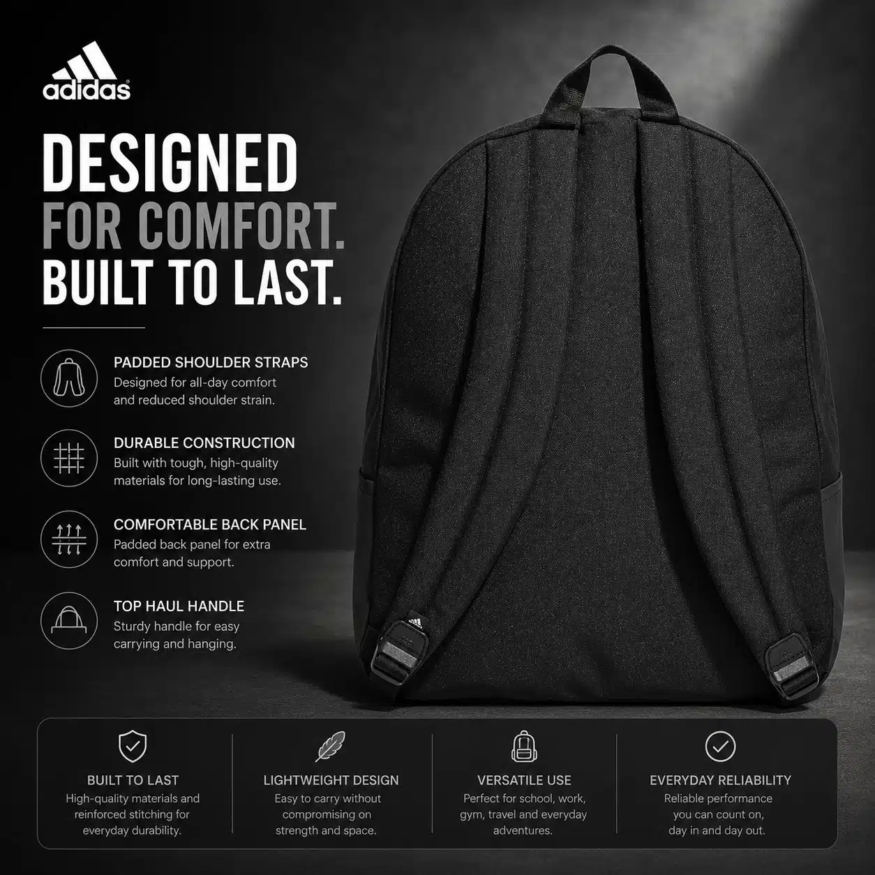 Adidas Classic Badge of Sport Backpack Bundle x2 Adidas Classic Badge of Sport Backpack Bundle x2
