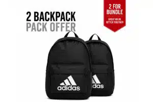 Adidas Classic Badge of Sport Logo Backpack Bundle x2 Adidas Classic Badge of Sport Logo Backpack Bundle x2