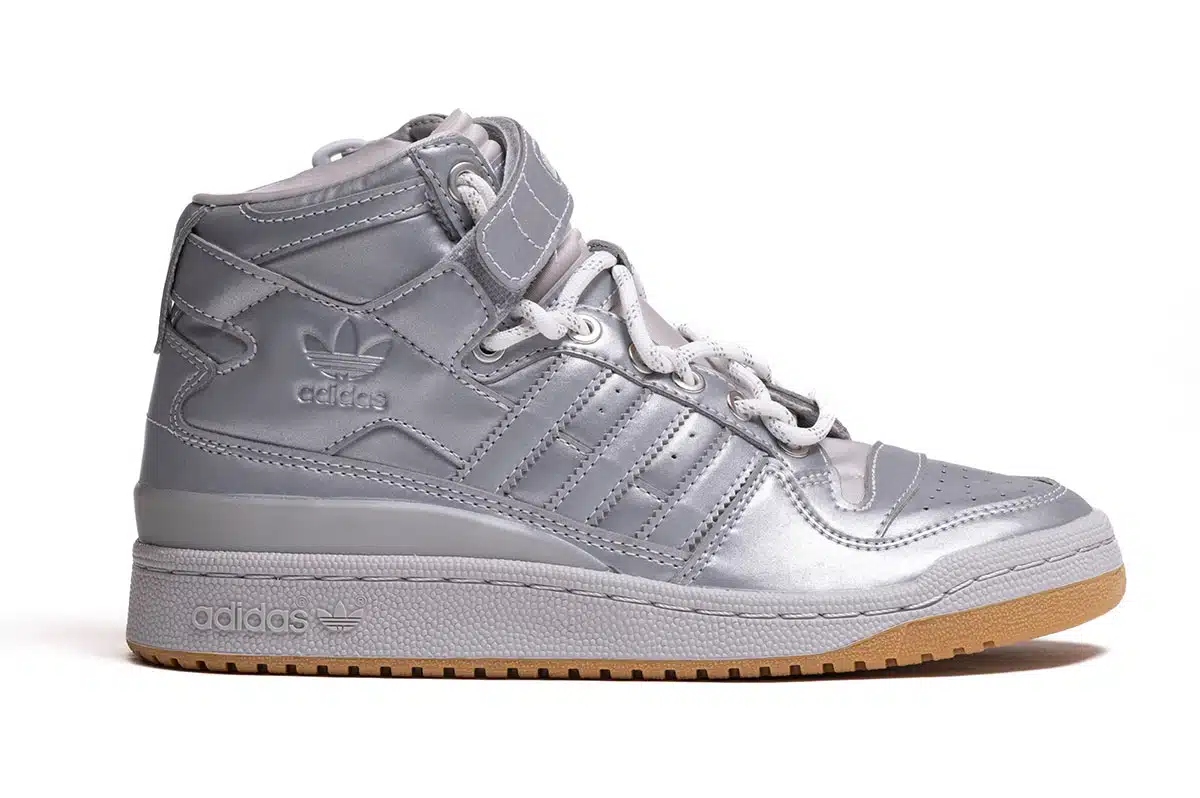 Adidas Ivy Park IVP Forum Mid Trainers Silver Adidas Ivy Park IVP Forum Mid Trainers Silver