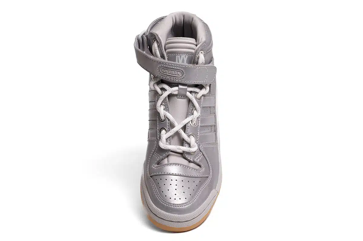 Adidas Ivy Park IVP Forum Mid Trainers Silver Adidas Ivy Park IVP Forum Mid Trainers Silver