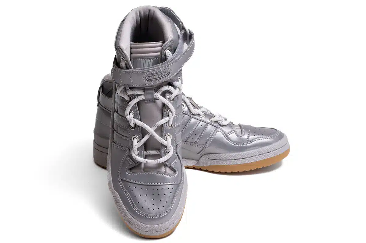 Adidas Ivy Park IVP Forum Mid Trainers Silver Adidas Ivy Park IVP Forum Mid Trainers Silver