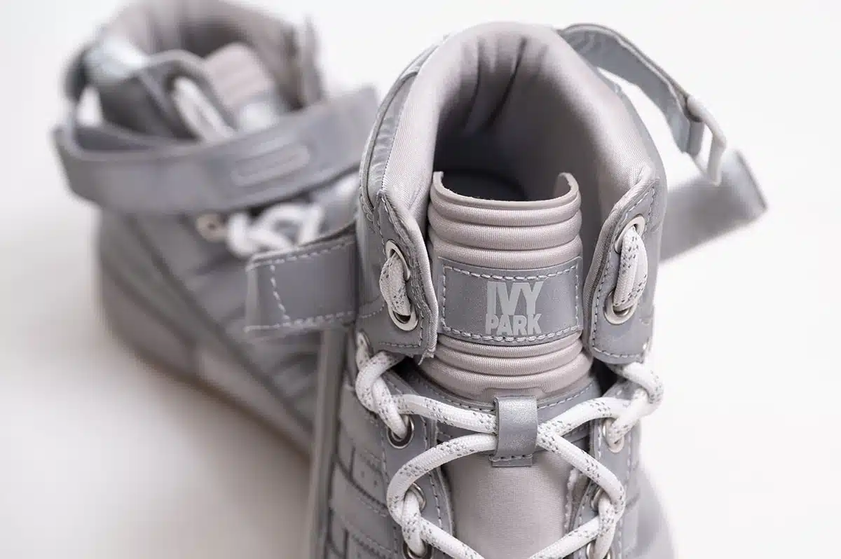 Adidas Ivy Park IVP Forum Mid Trainers Silver Adidas Ivy Park IVP Forum Mid Trainers Silver