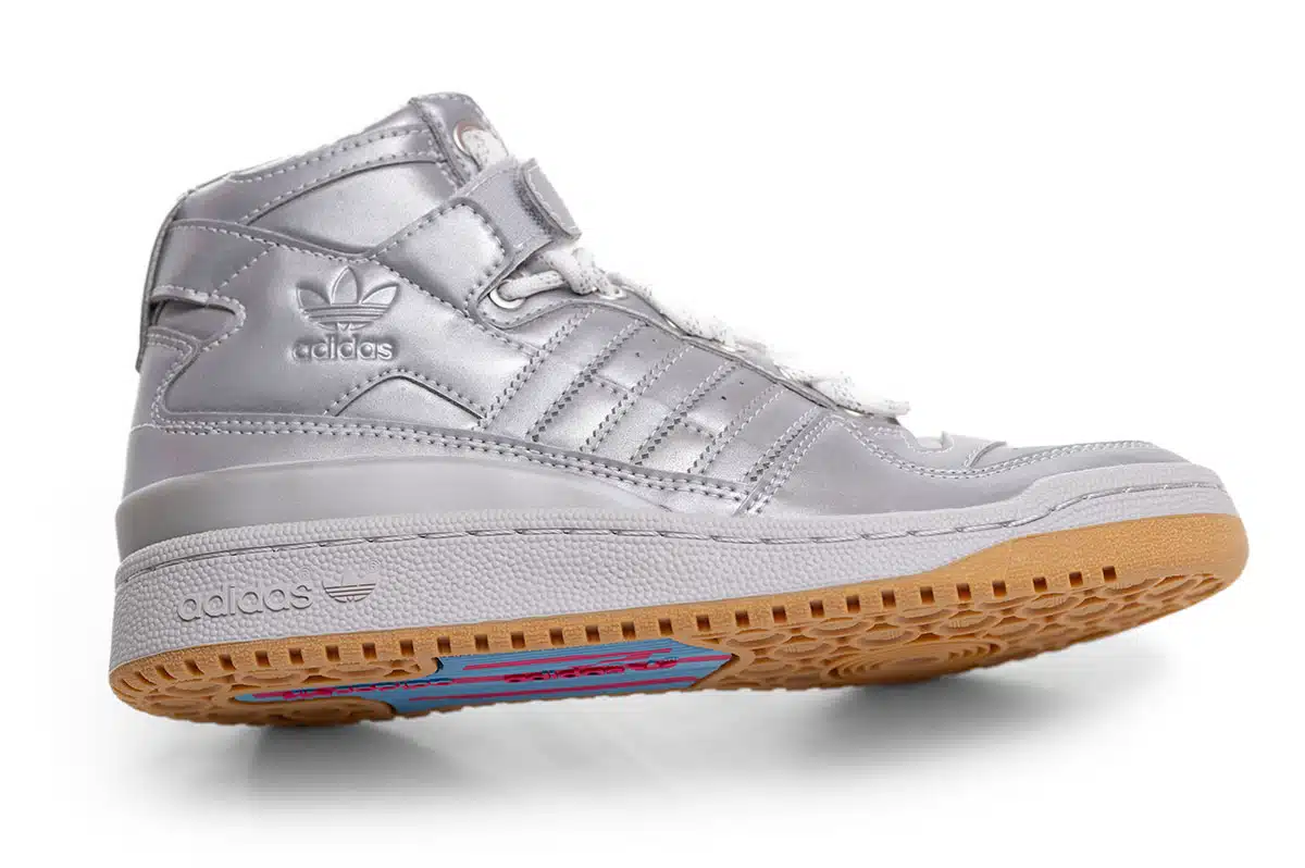 Adidas Ivy Park IVP Forum Mid Trainers Silver Adidas Ivy Park IVP Forum Mid Trainers Silver