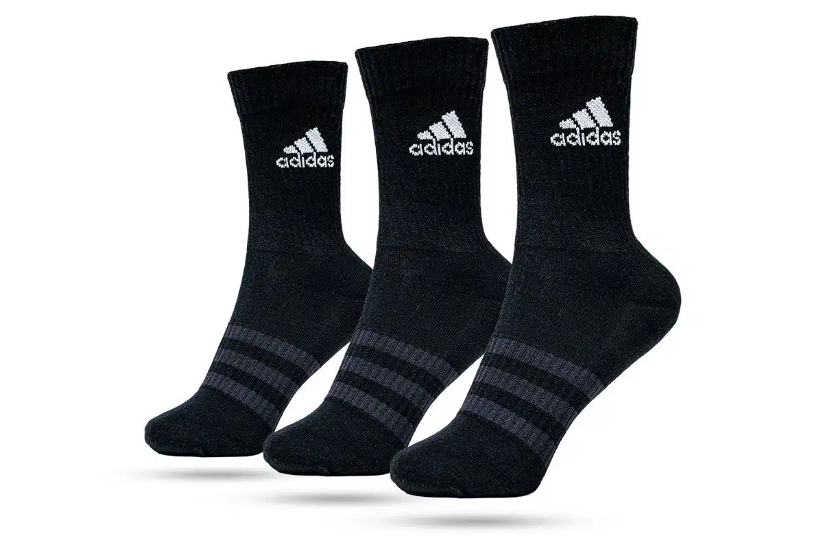 Adidas Performance Cushioned Crew Socks – Black Adidas Performance Cushioned Crew Socks – Black