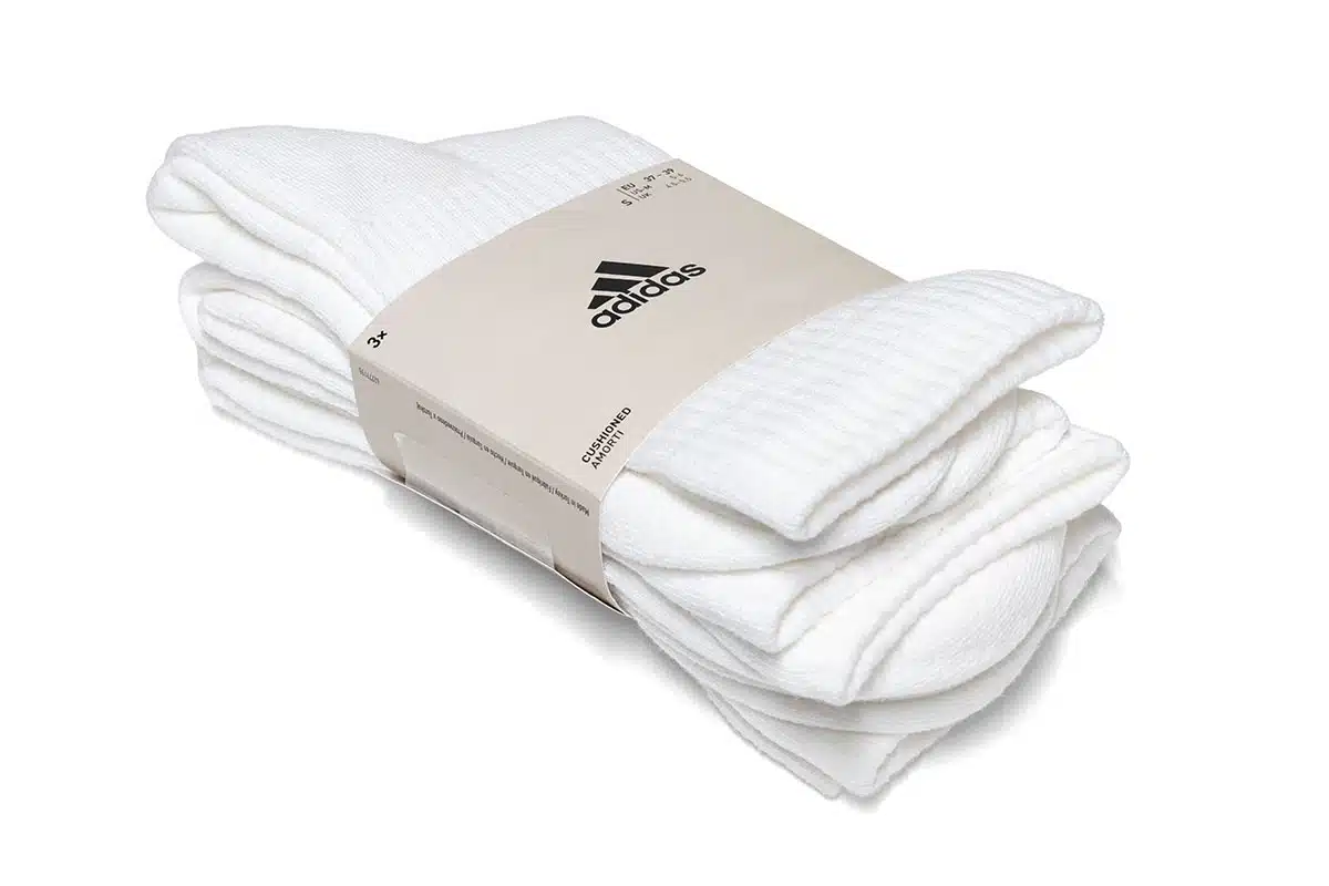Adidas Performance Cushioned Crew Socks – White Adidas Performance Cushioned Crew Socks – White