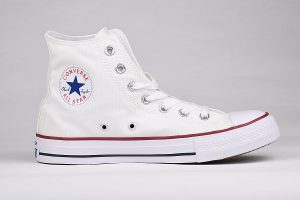 Converse All Star High Top White Trainers <span class="prodcode"><br>M7650C</span>