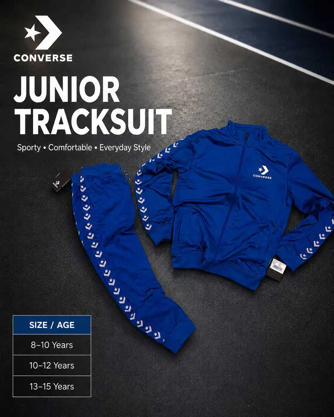 Converse Kids Tracksuit – Royal Blue Converse Kids Tracksuit – Royal Blue