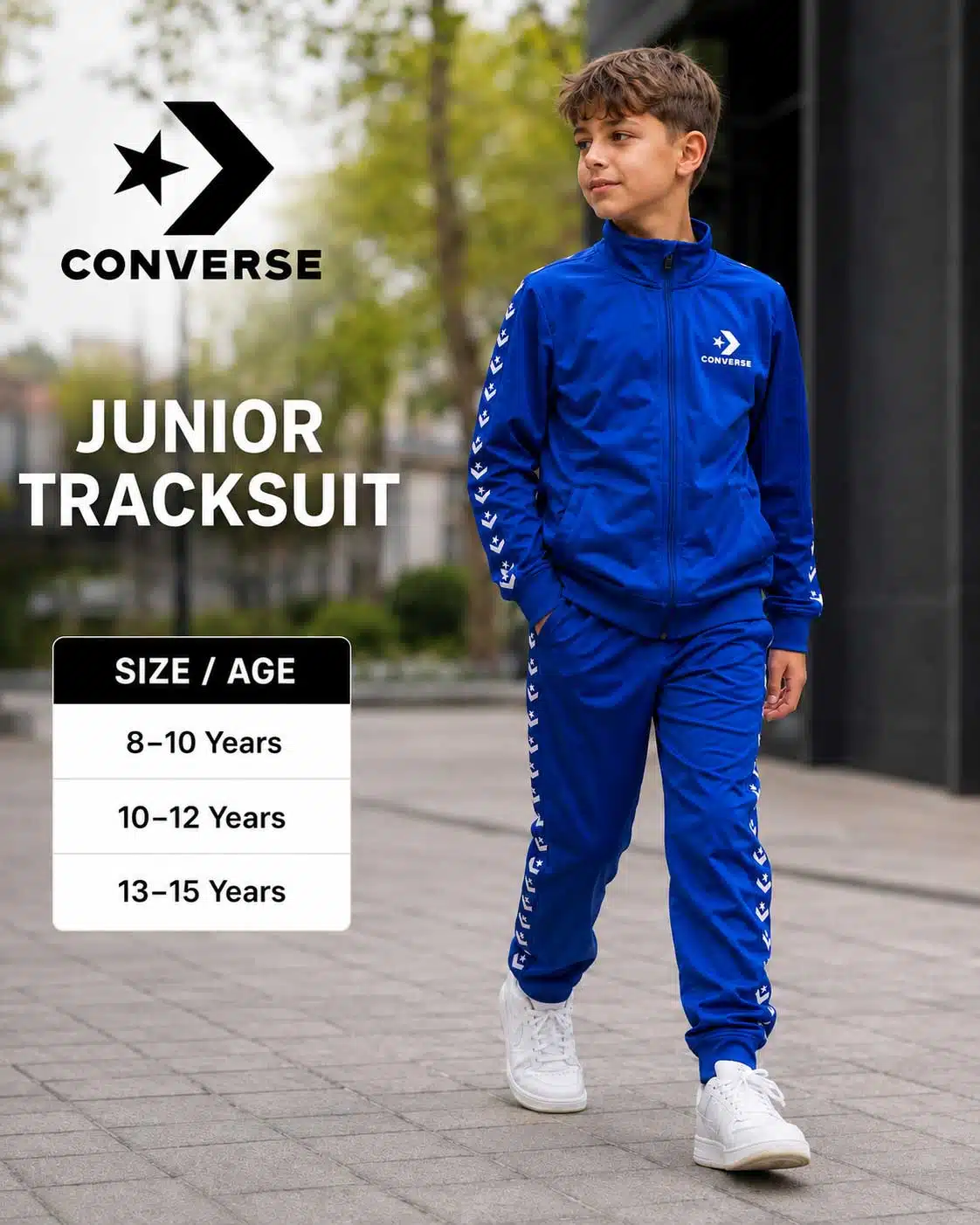 Converse Kids Tracksuit – Royal Blue Converse Kids Tracksuit – Royal Blue