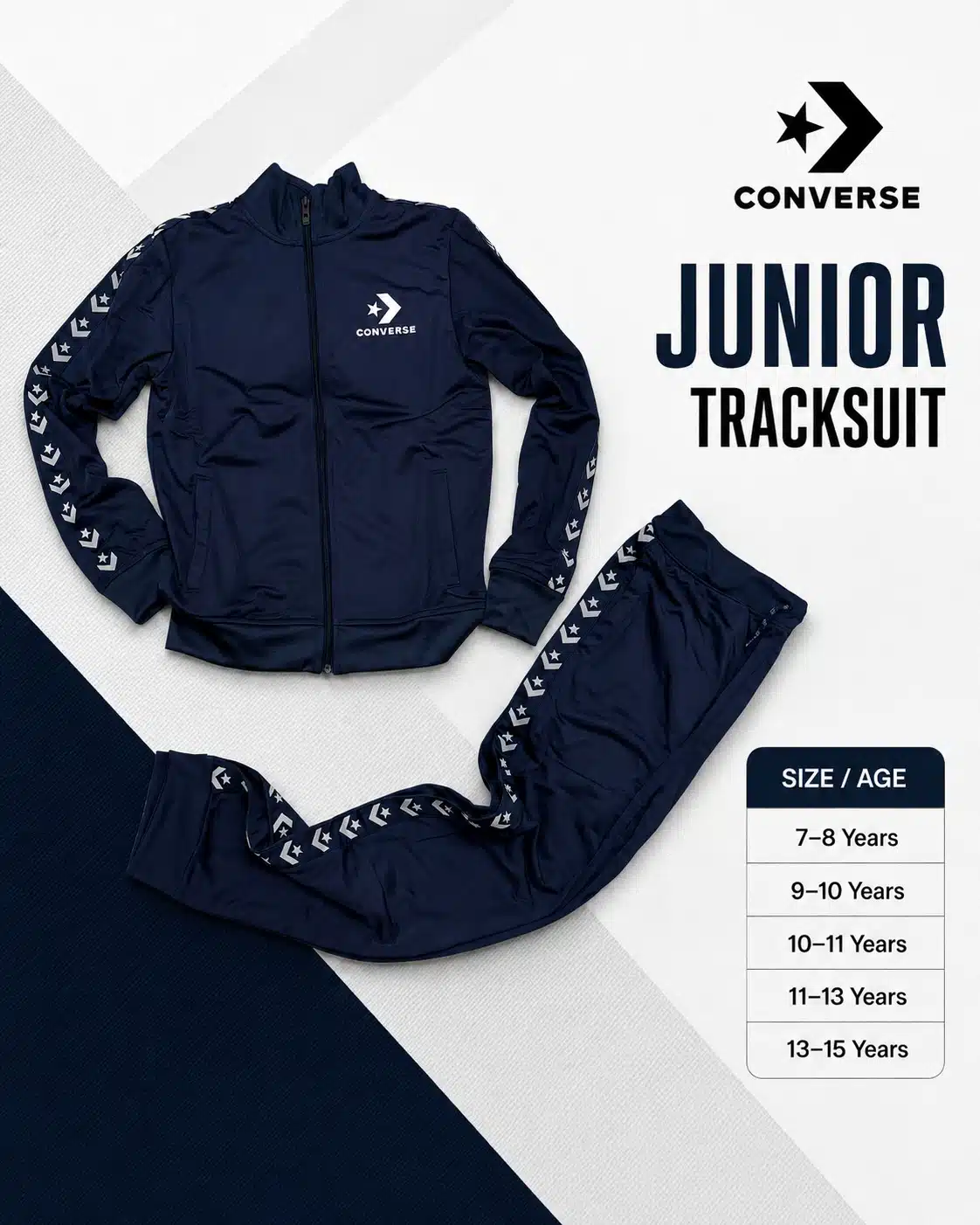 Converse Kids Tracksuit – Navy Converse Kids Tracksuit – Navy