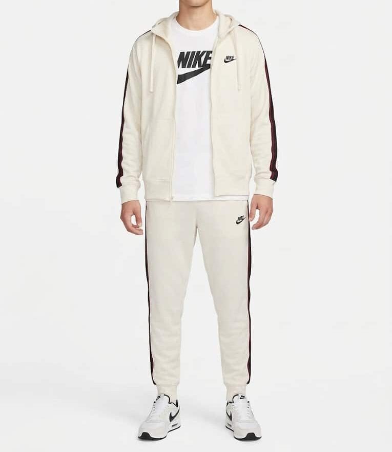 Nike Cream Tracksuit Black Stripe Nike Cream Tracksuit Black Stripe