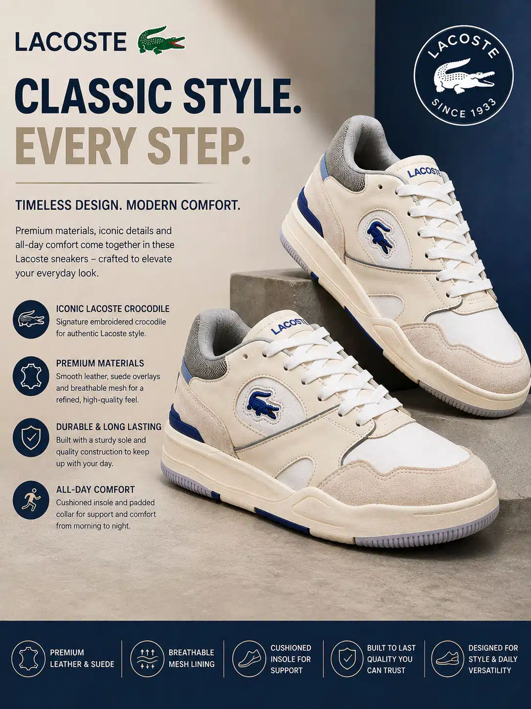 Lacoste Lineshot 124 Leather trainers 1T3 Lacoste Lineshot 124 Leather trainers 1T3