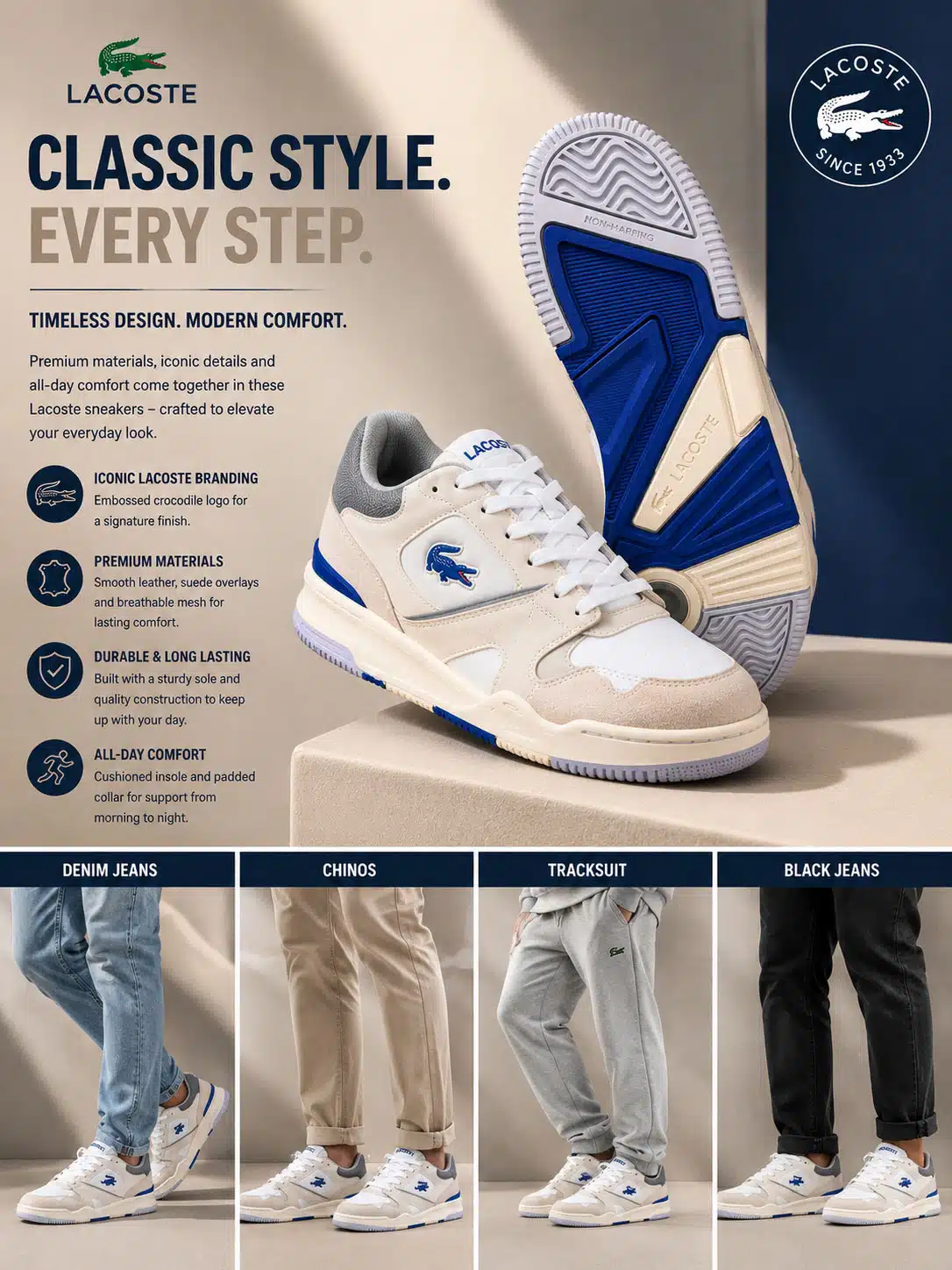 Lacoste Lineshot 124 Leather trainers 1T3 Lacoste Lineshot 124 Leather trainers 1T3