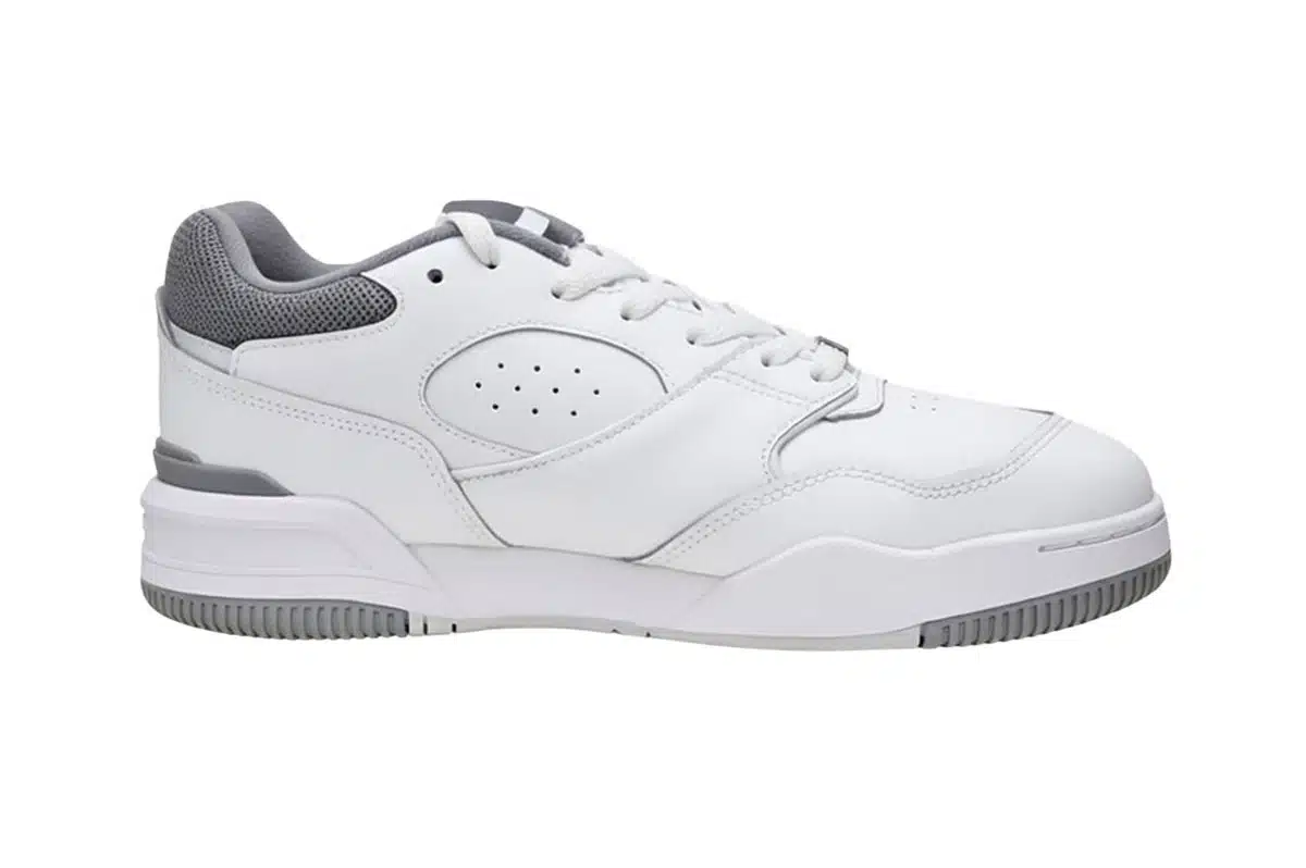 Lacoste White & Grey Leather Trainers Lacoste White & Grey Leather Trainers