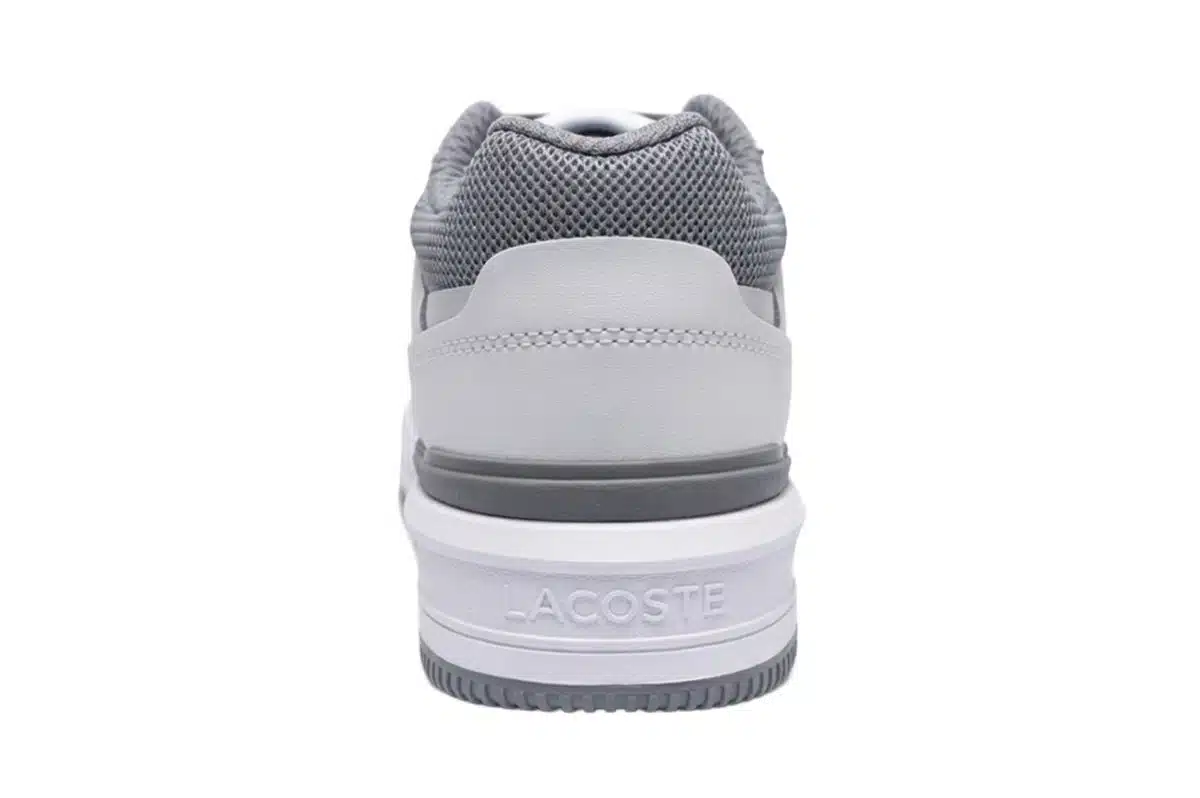Lacoste White & Grey Leather Trainers Lacoste White & Grey Leather Trainers